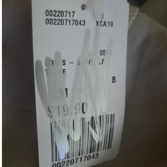 Forever 21 Halter Tie Open Back Mini Dress Sz Medium Neutral Taupe Bone TB50356 - Picture 10 of 10